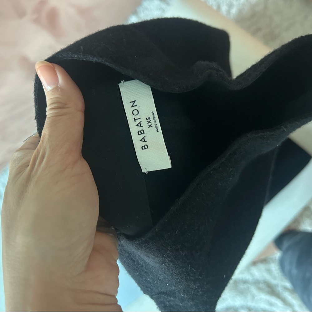 Babaton Black Wool Pencil Skirt - Picture 3 of 5